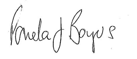 Pamela Boyers signature